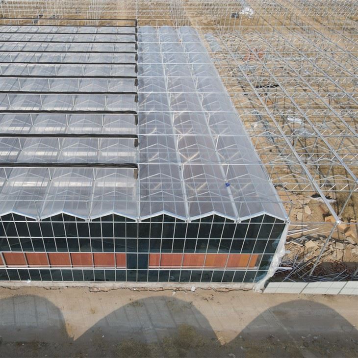 large greenhouse structure for farming